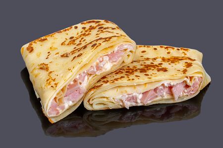 Блины с ветчиной