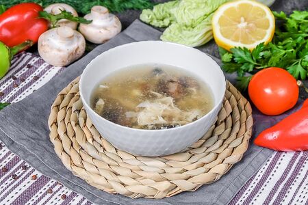 Суп сливочно-грибной