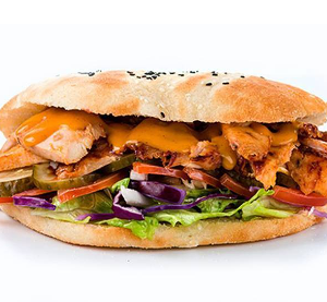 Донер карри в пите с курицей