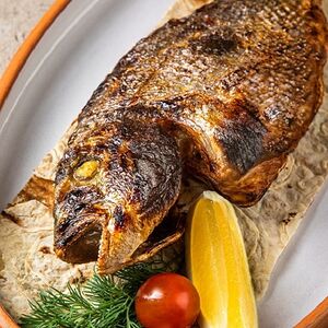 Сибас на мангале