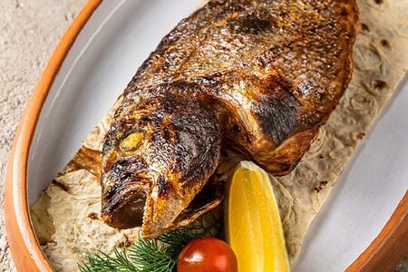 Сибас на мангале