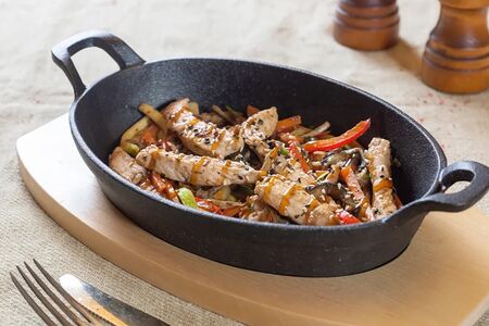 Курица с овощами