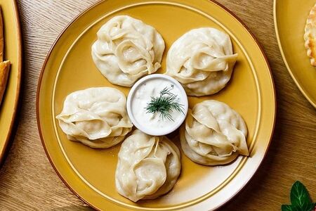 Манты с рубленой телятиной