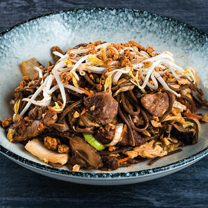 Лапша гречневая с говядиной