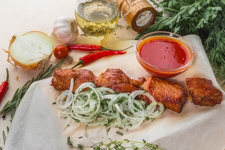 Шашлык из cвинoй шейки