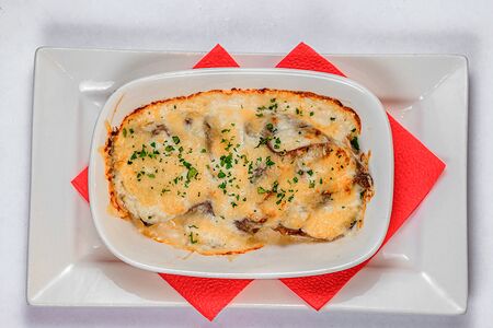 Запеканка с языком