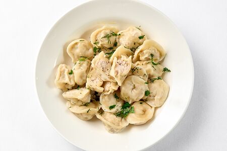 Пельмени с курицей и грибами