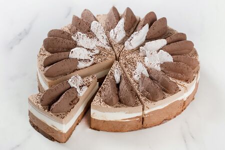 Торт Три шоколада Творожный