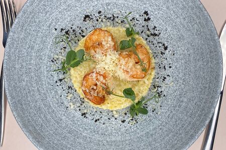 Птитим с креветками