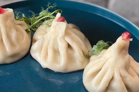 Хинкали с телятиной и свининой