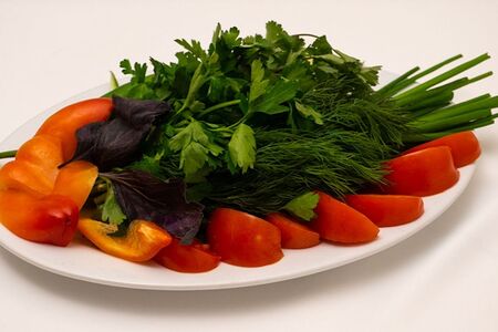 Овощи с зеленью