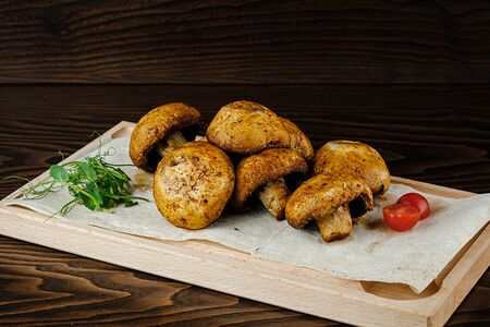 Грибы на мангале