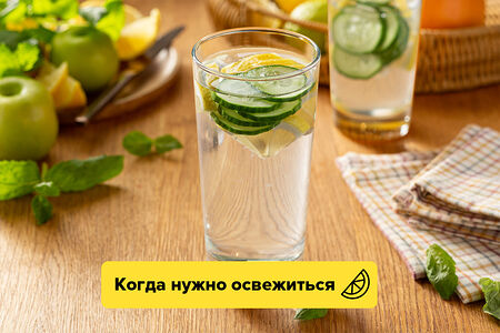 Огуречная вода с лимоном