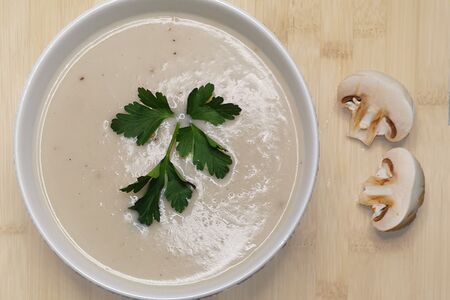 Крем-суп из белых грибов