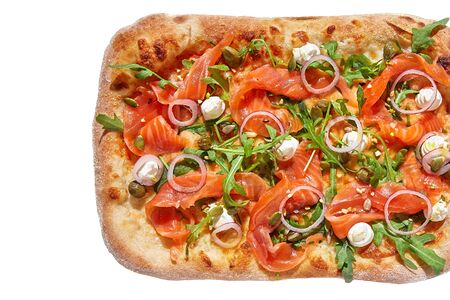 Пицца Лосось-моцарелла