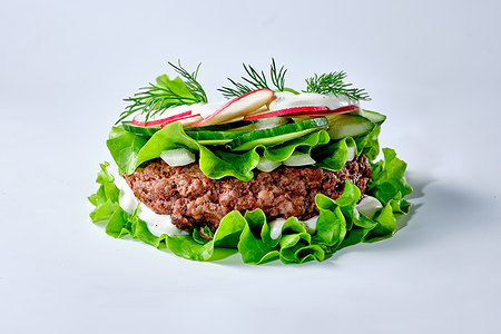 Бургер Сосед по даче в листьях