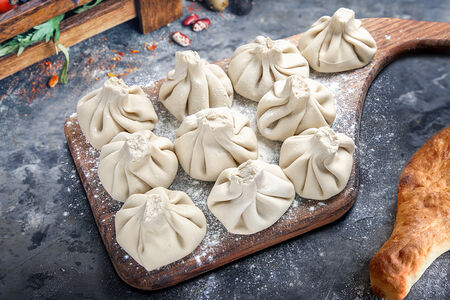 Хинкали для варки с телятиной 5 шт