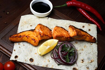 Шашлык из семги