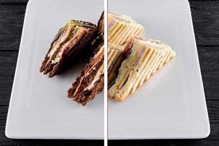 Клаб-сэндвич с курицей и яйцом