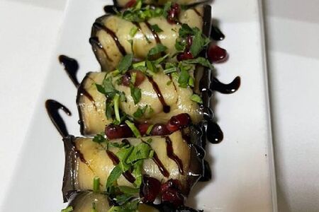 Рулеты из баклажанов