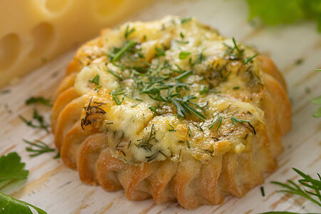 Перепечки с сыром и зеленью 16 шт