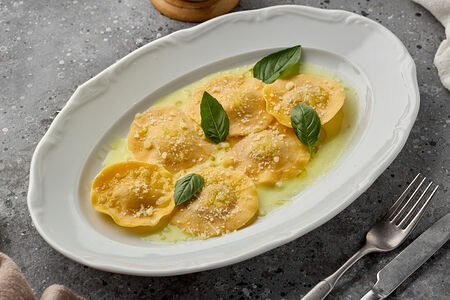 Равиоли с белыми грибами