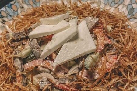 Салат с языком