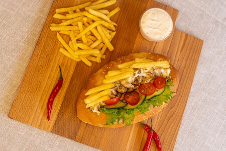 Багет с курицей