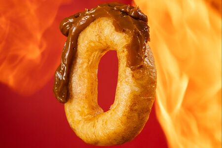 Бокс на 8 пончиков с нутеллой