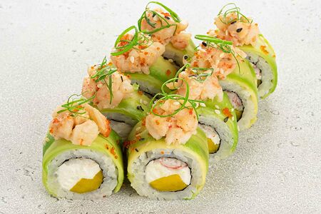 Фреш ролл с креветкой и авокадо (8 шт)