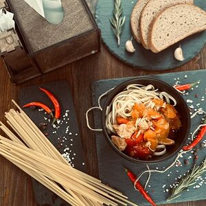 Лагман с курицей