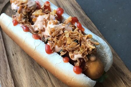 Хот-дог Чикен спайси