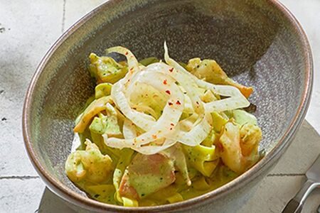 Домашняя паста с морепродуктами