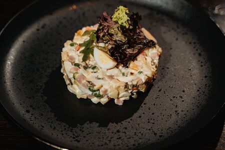 Оливье с ветчиной