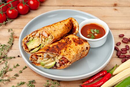 Буррито с морепродуктами