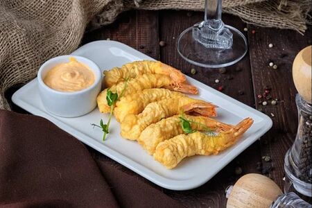 Креветки темпура