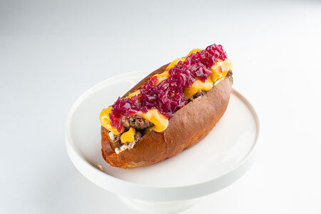Хот-дог говяжий с луком "мармелад"
