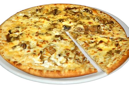 Пицца с белыми грибами малая