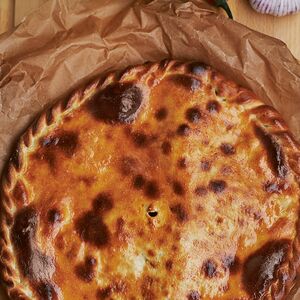 Пирог с цыплёнком гриль