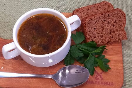 Суп грибной с перловкой