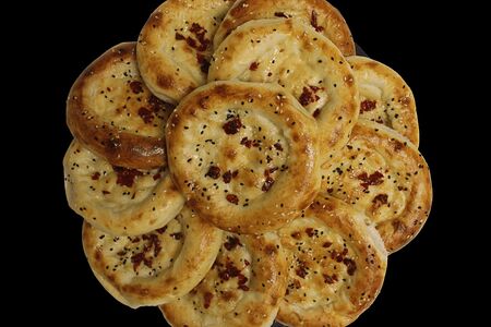 Домашние лепёшки с кунжутом