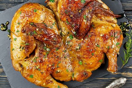 Гриль-курица на мангале