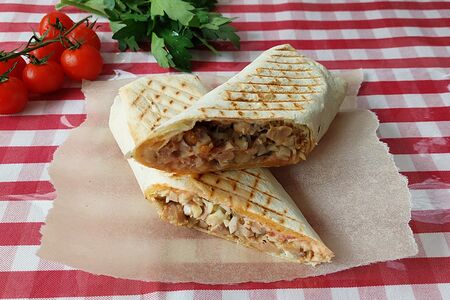 Шаверма на углях из свинины