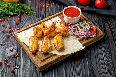 Шашлык из куриных крыльев