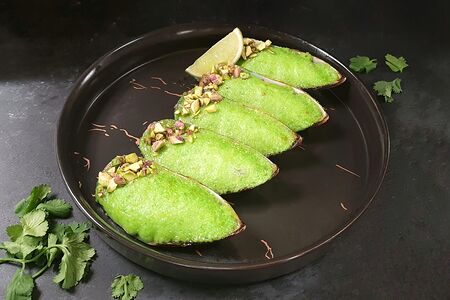 Мидии запеченные Васабико