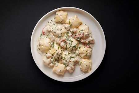 Омлет с креветками