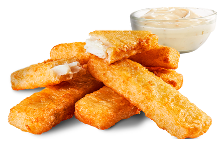 Рыбные палочки с соусом тар-тар большая порция