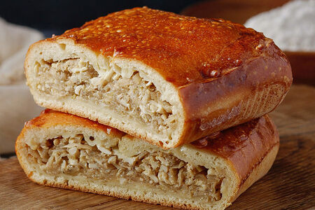 Пирог с капустой и яйцом