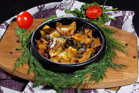 Картофель с грибами