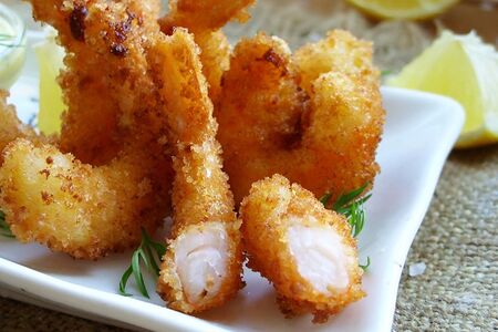 Креветки в панировке